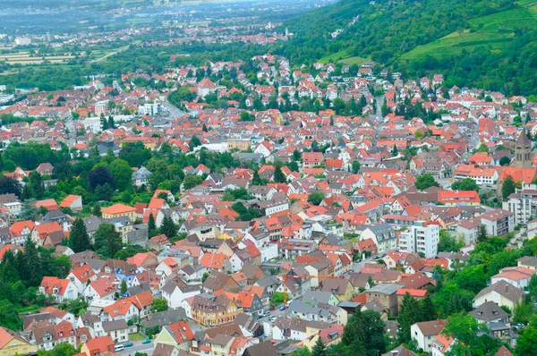 Stadtansicht Von Oben Deutschland Vanheim Reise Und Urlaubskonzept — Stockfoto