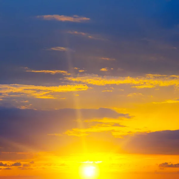 Барвисте Драматичне Небо Хмарою Заході Сонця — стокове фото