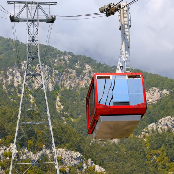 Gondola v rocky mountains — Stock fotografie