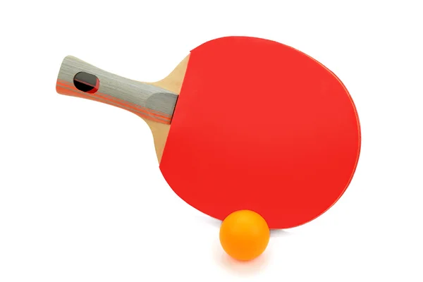 Raqueta y pelotas para jugar ping-pong — Foto de Stock