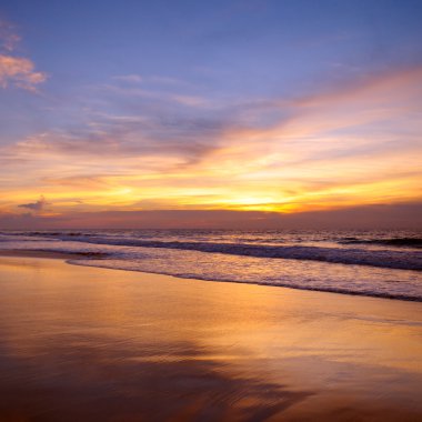 fantastik günbatımı okyanus üzerinde