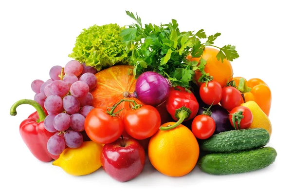 Set of fruits and vegetables — Stock Photo, Image