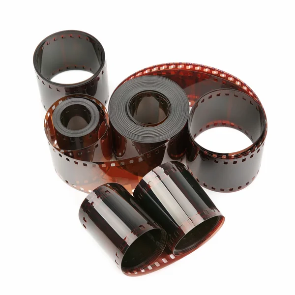 Photographic film isolated on white background — Stock Photo, Image