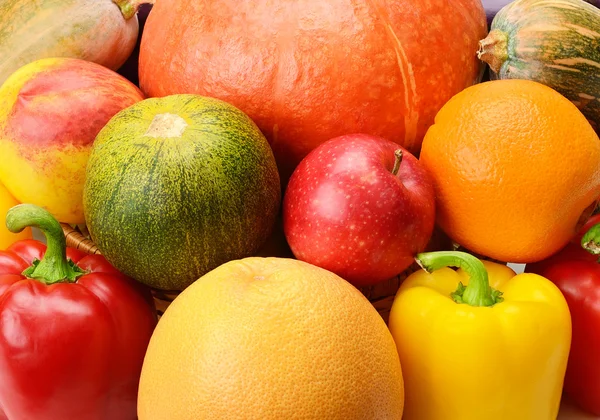 Sfondo di frutta e verdura — Foto Stock