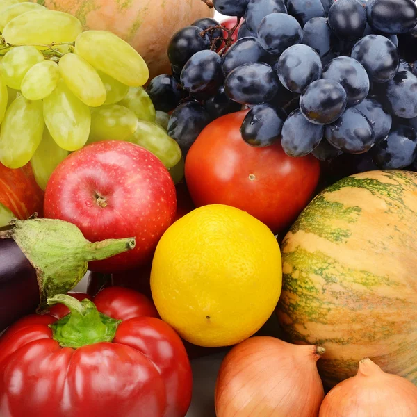 Fond lumineux de fruits et légumes — Photo