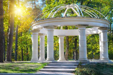 Sonbahar Park güzel çardak