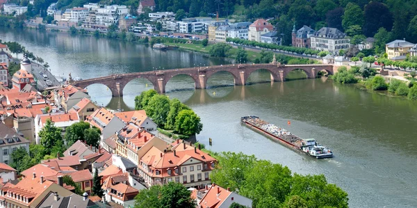 Panorama of the city and the bridge — Stock Photo, Image