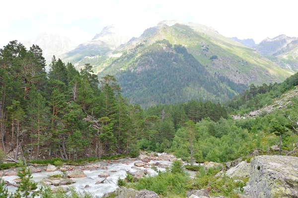 Fiume di montagna, paesaggio — Foto Stock