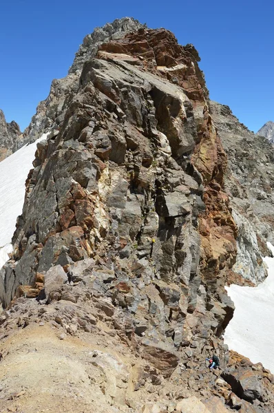 Snow-capped mountains, snow