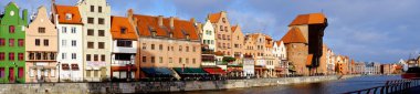 Panorama of Gdansk clipart