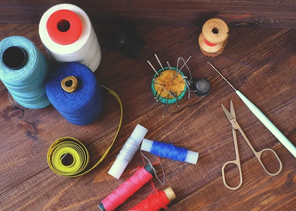 Швейное оборудование, фон — стоковое фото