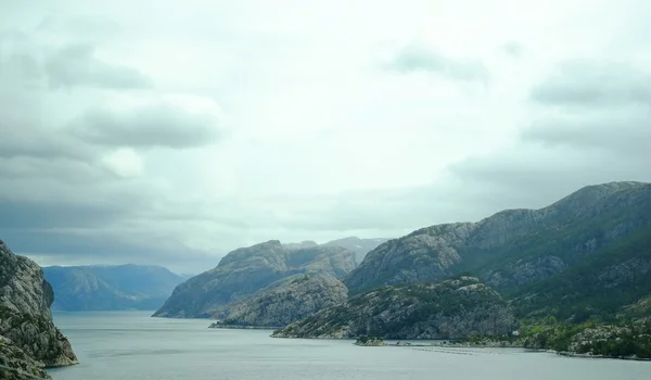 挪威峡湾全景 — 图库照片
