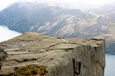 Panorama fiyort Preikestolen ile