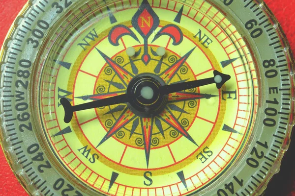 Compass macro, travel — Stock Photo, Image