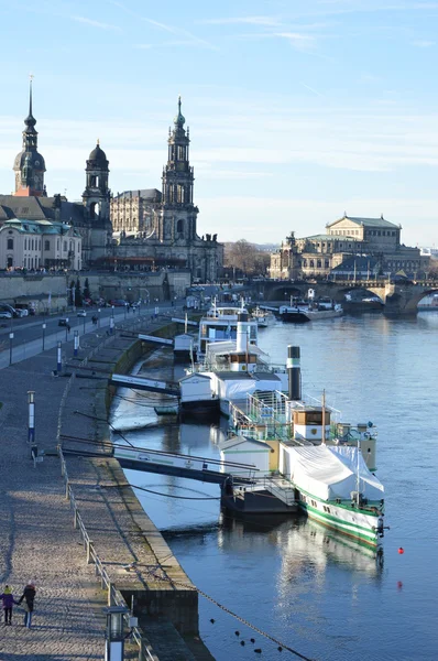 Quay, Dresden — Stockfoto