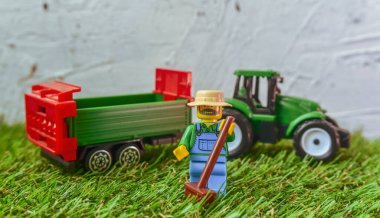 İşçi Mini figürleri Lego çiftçisi