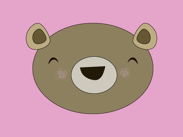 Cute Bear Illustration Background — Stock Photo, Image