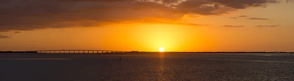 Tampa Bay sunrise panorámás — Stock Fotó