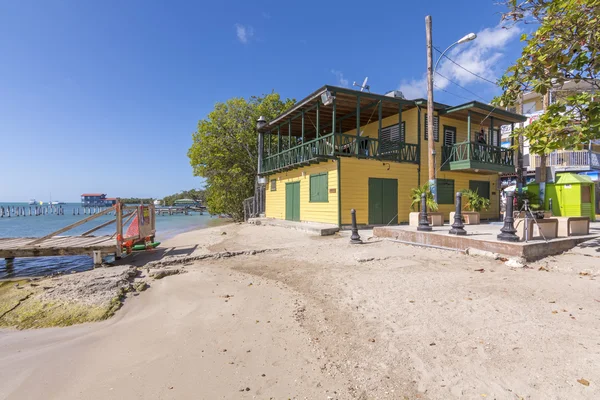 Restoran ve plaj boqueron, puerto rico — Stok fotoğraf