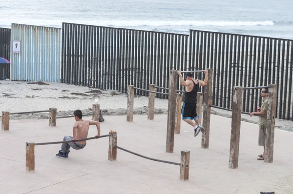 Strand gym — Stockfoto