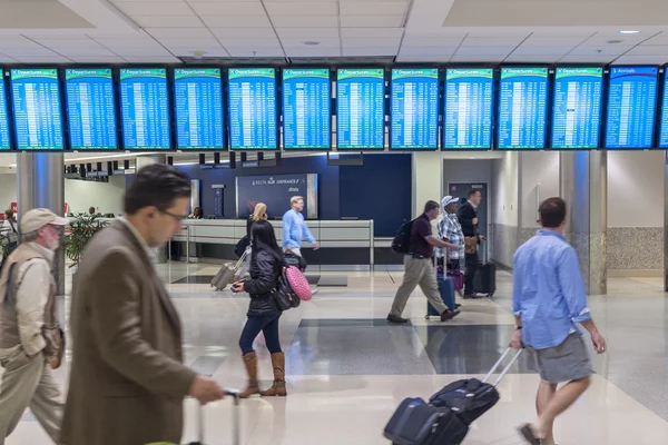 In a hurry at the airport