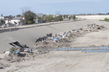 Tijuana'da evsiz kampı
