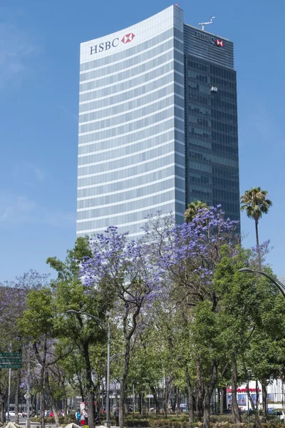 HSBC financial banking tower in Mexico City — Stock Photo, Image