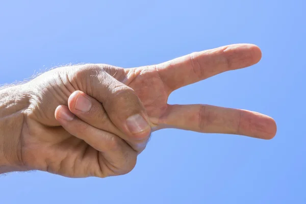 Peace hand sign — Stock Photo, Image