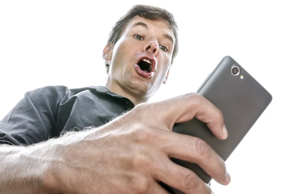 Shocking cell phone text message — Stock Photo, Image