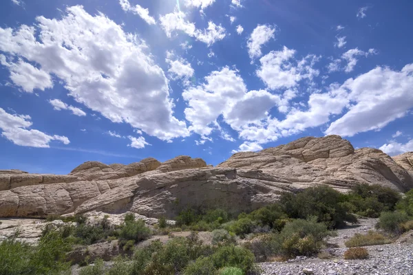 Nevada rock formations in desert — Stock Photo, Image