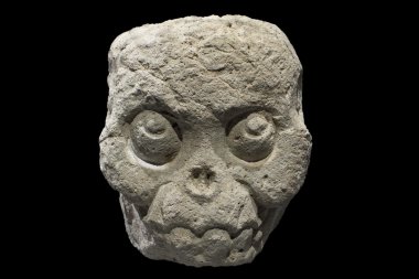 Fleshless Maya taş kafatası