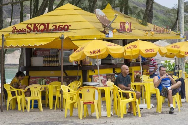 Skol beach bar in Rio — Stock Photo, Image