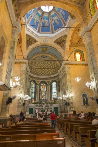 San Sebastian kyrka interiör i Manaus — Stockfoto