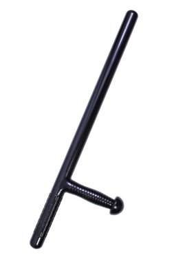 Beyaz izole polis baton