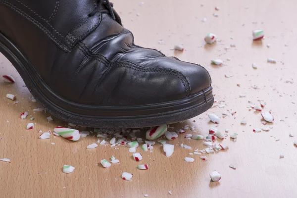 Golpe de caña de caramelo — Foto de Stock