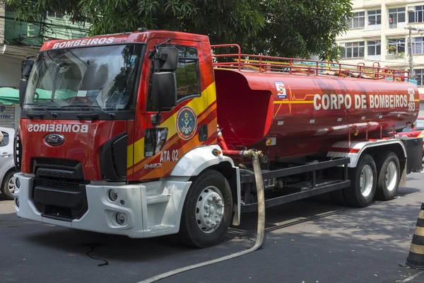 Manaus fire truck on the scene — Stock Photo, Image