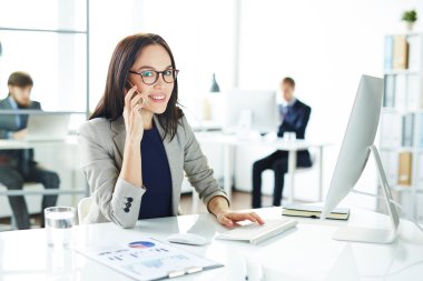 Güzel Sekreter çalışma