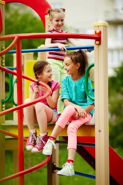 Spending time on playground — Stock Photo, Image