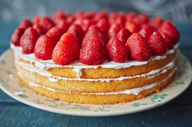 Lezzetli süslü pasta