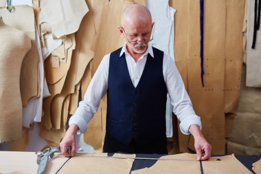 Ölçüm kağıt kalıpları terzi