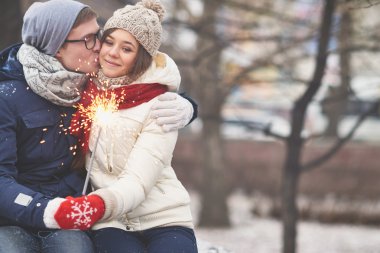 Bengal ışıkla Çift