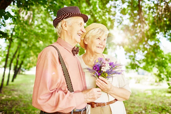 Seniors couple in love Royalty Free Stock Images