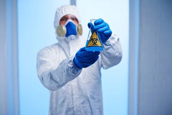 Chemist in protective overall — Stock Photo, Image