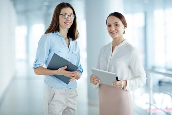 Partners standing at office — Stock Photo, Image