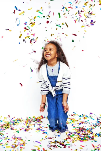 Šťastný afroamerické holčička — Stock fotografie