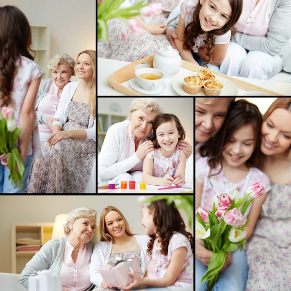 Menina parabenizando — Fotografia de Stock