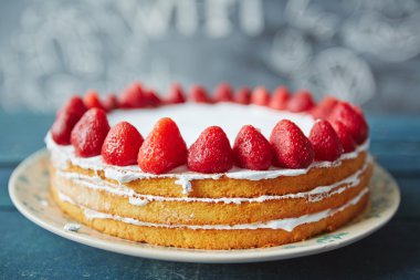 Lezzetli süslü pasta