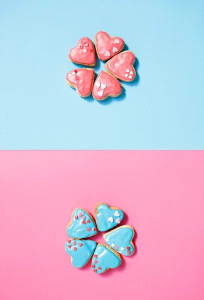 Két virág a cookie-k — Stock Fotó