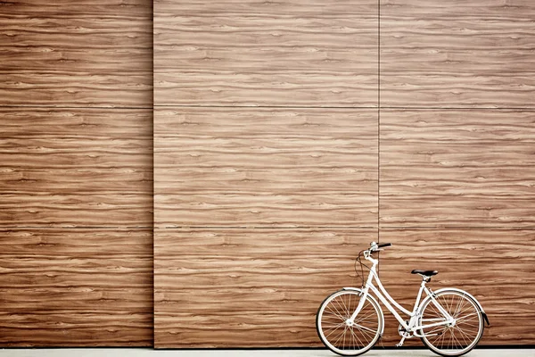Witte stad fiets — Stockfoto