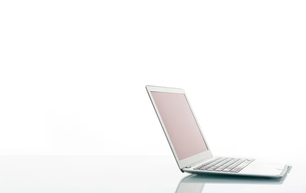White open laptop — Stock Photo, Image